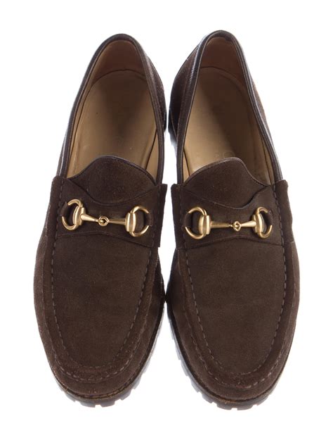 therealreal suede gucci loafers|gucci loafer lowest price.